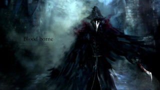 Man black coat sword blood - bloodborne free wallpaper