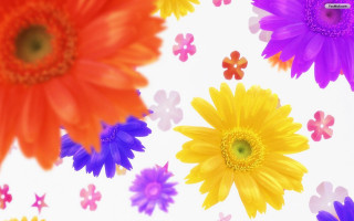 Flowers colorfield digitalblurry depthfireworks purplehydrangea - a red center free wallpaper