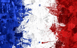 France flag grungy effect red 2 - a grungy effect free wallpaper