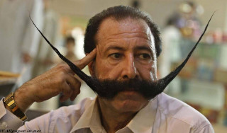 Man fake mustache head hand - cristache gheorghiu free wallpaper