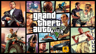 Gta collage characters guns suit - gun free wallpaper