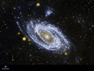 Spiral galaxy black hole stars - many star free wallpaper