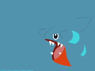 Cartoon shark mouth open teeth - tooth wide free wallpaper