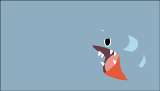 Cartoon shark mouth open wide - tooth wide free wallpaper