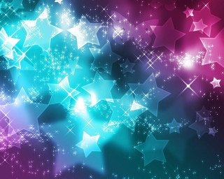 Colorful background stars sparkles blurry - side and a blurry background free wallpaper