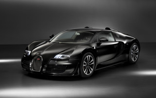 Black bugatti dark room spotlight 2 - a black bugatti car free wallpaper