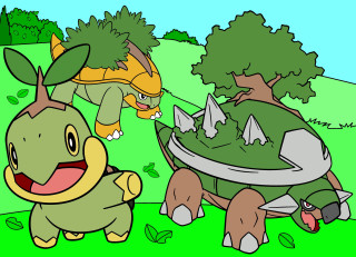 Pokemon pikachu playing field grass - lineart free wallpaper for desktop