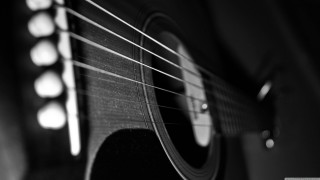 Black white guitar fret frets - fluxus free wallpaper