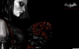 Woman holding bouquet roses batman - charlie bowater free wallpaper