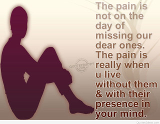 Person sitting quote pain missing - dear free wallpaper