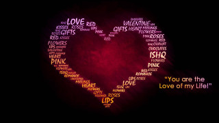 Heart shaped word cloud quote 2 - below free wallpaper
