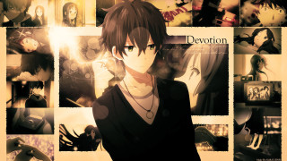 Man black shirt necklace cell - a cell phone in front free wallpaper