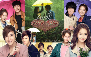 Asian actors umbrellas love rain - bian shoumin free wallpaper