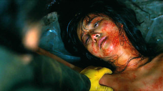 Woman blood bed banana hand - blood free wallpaper