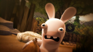 Cartoon rabbit funny face big - ultra realistic face free wallpaper