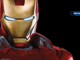 Iron man closeup black background - imax 70 mm footage free wallpaper