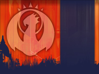 Clock tower red orange background - hearthstone free wallpaper