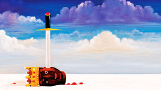 Sword box snow sky clouds - in the snow free wallpaper