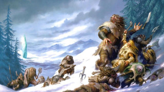 People snow monster background man - alex horley free wallpaper