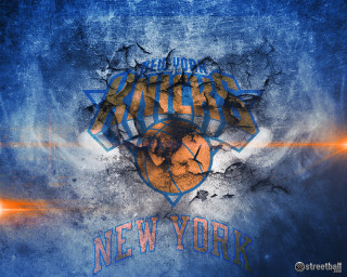 Nyc basketball logo blue background - gritty free wallpaper