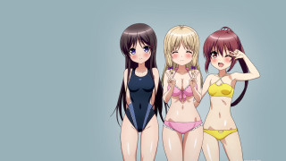 Anime girls bikinis hands on - their hipss free wallpaper