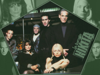 Group people standing green background 2 - fletcher martin free wallpaper