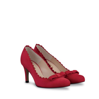 Red high heels bow scalloped - kitsch movement free wallpaper for tablet