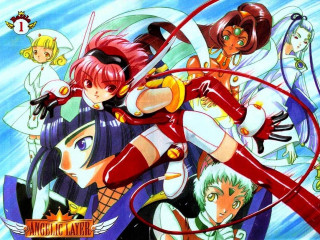 Anime group red white blue - epsylon point free wallpaper