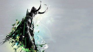 Woman black green costume horns - horn free wallpaper