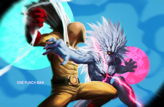 Man sword demon bird blue - in front free wallpaper