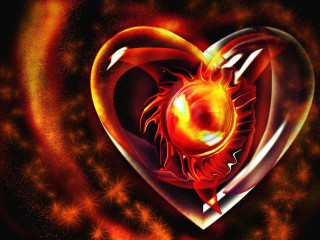 Heart fireball black background stars - alison kinnaird free wallpaper for desktop