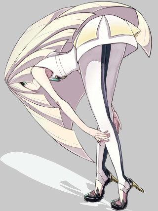 Woman white dress blonde green - epsylon point free wallpaper for mobile