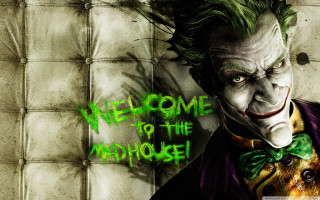 Joker green hair welcome sign 2 - charles codman free wallpaper