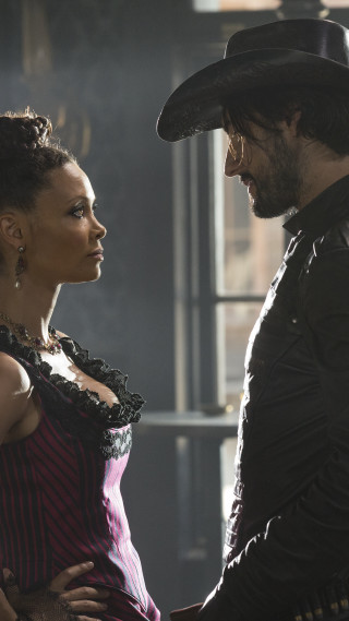 Man woman period costumes talking - a renaissance painting free wallpaper for mobile