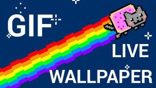 Pixel art rainbow gun gif - live free wallpaper for desktop