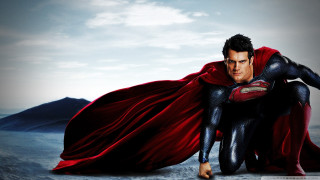 Superman crouching heroic pose cape - heroic pose free wallpaper