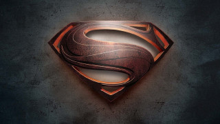 Superman logo dark background red 2 - a superman logo free wallpaper