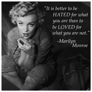 Marilyn monroe sitting cigarette quote - free retro wallpaper for tablet