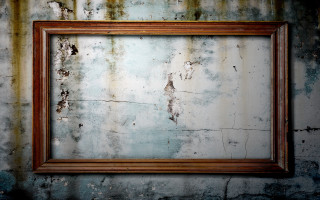 Rusted frame hanging wall rusted - grunge free wallpaper