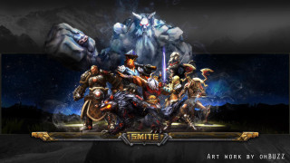 Group monsters swords demon background - a giant monster free wallpaper