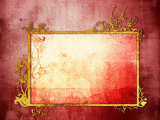 Gold frame red background gold - chiharu shiota free wallpaper