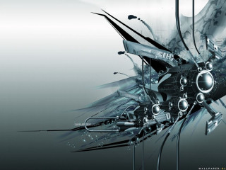 Futuristic jet engine exhaust abstract - android jones free wallpaper
