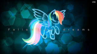Colorful rainbow pony star background - a star free wallpaper for desktop