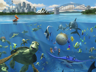 Sea turtle ocean animals bridge - free animals wallpaper