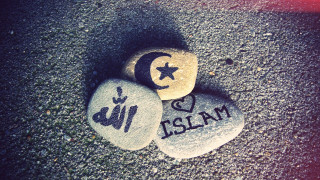 Three rocks islamic star ground - islamic free wallpaper