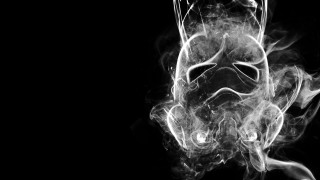 Smoke black background white mask - a white mask free wallpaper