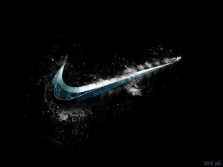 Nike logo dark water splashing - a nike logo free wallpaper