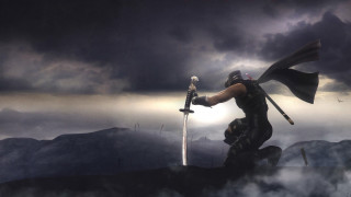 Man sword helmet mountain top - a mountain top free wallpaper
