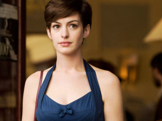 Woman blue dress building handbag - american impressionism free wallpaper