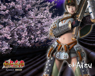 Woman costume sword cherry blossom - chen chi free wallpaper